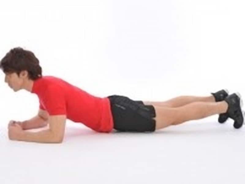 お尻が落ちないようにキープする