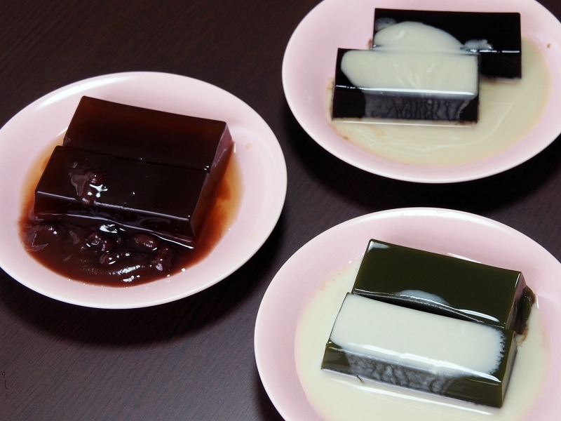 和の珈琲ゼリー&茶の香り羹@森八