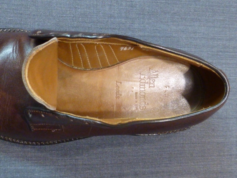 アレン・エドモンズの靴の内側