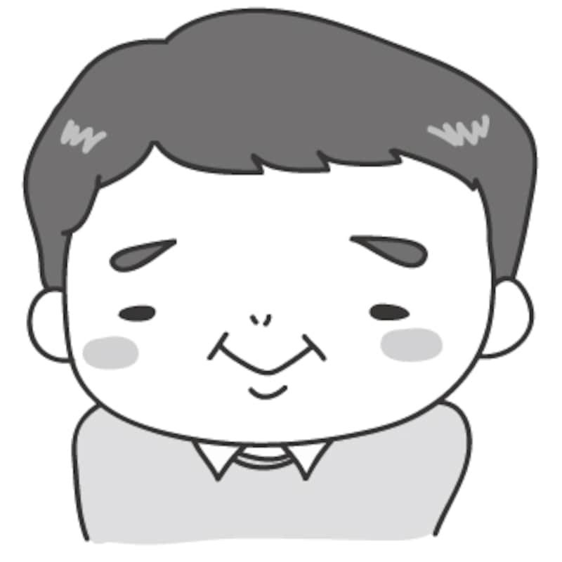 おじいちゃん 敬老の日 イラスト 白黒 かわいい