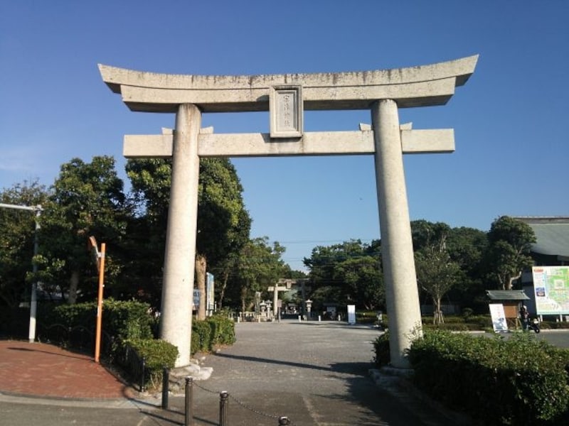 宗像大社・辺津宮（2）／海の方を向く石鳥居