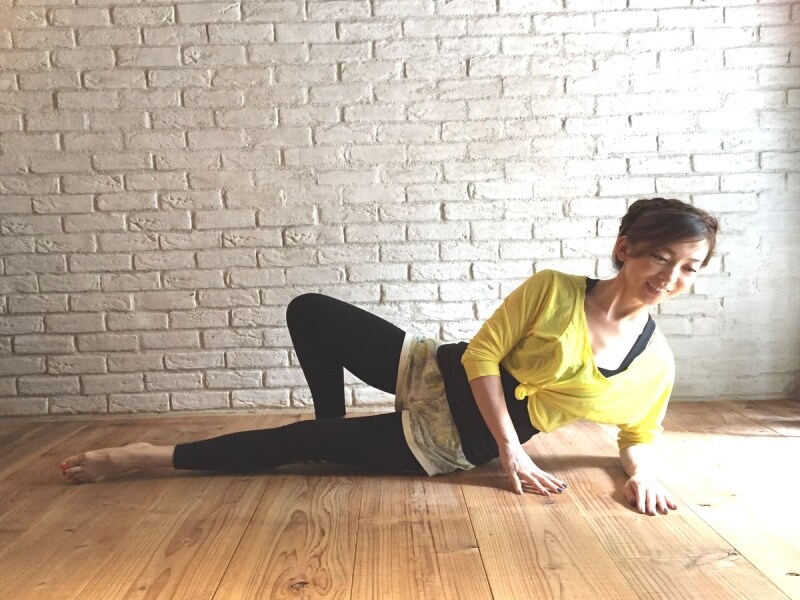 脚の内側＝内転筋を意識！