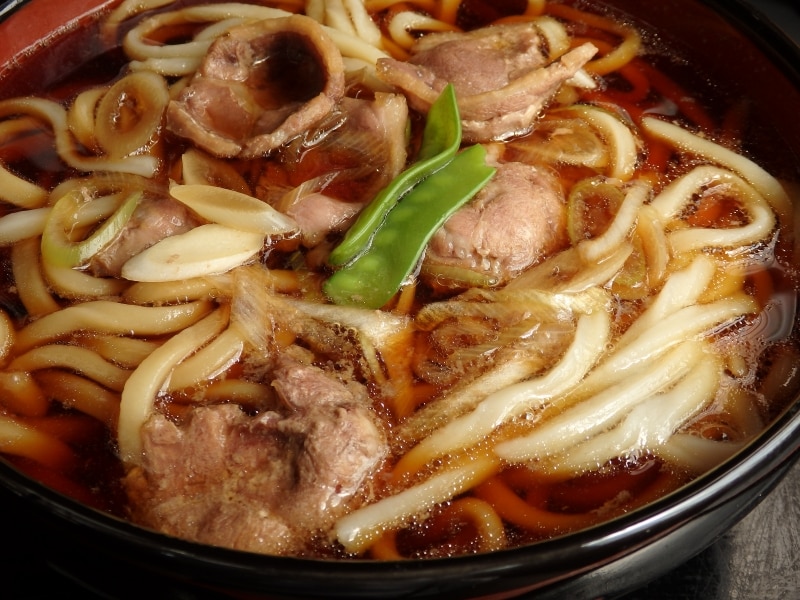 吉野屋の鴨南蛮うどん