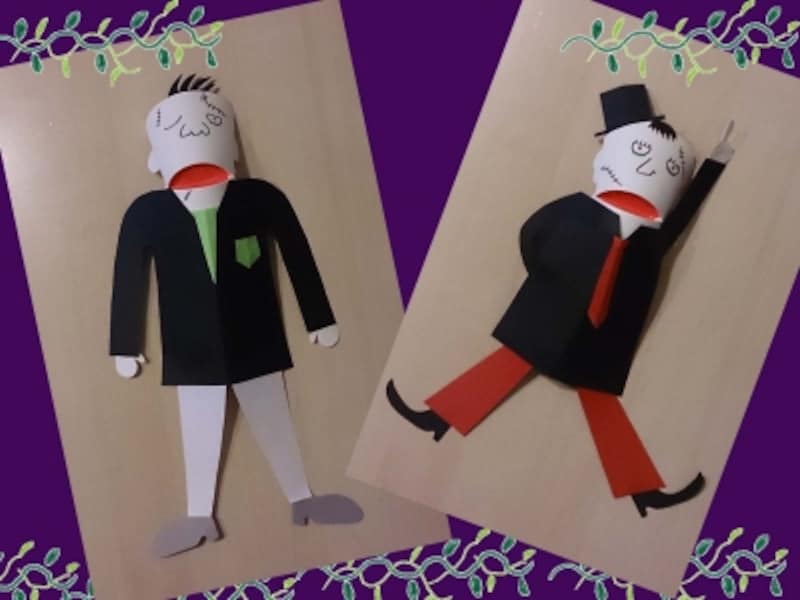 ハロウィン工作 紙コップでフランケンくん