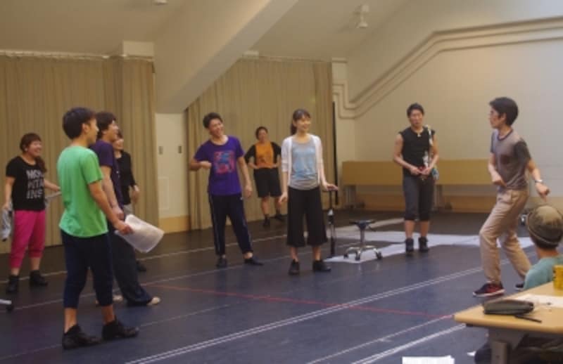 『WORKING』稽古より。（C）Marino Matsushima