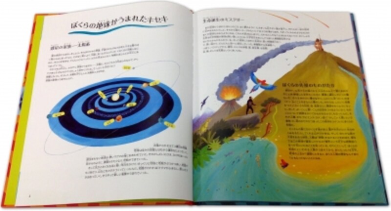 はじまりは「ぼくらの地球がうまれたキセキ」から。「世界」地図は、「地球」地図でもあるのです