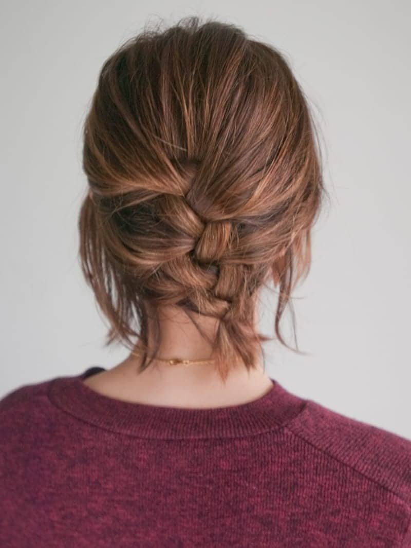 できるだけ毛先まで編む