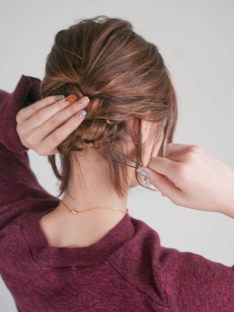 結び目をしっかり入れ込む