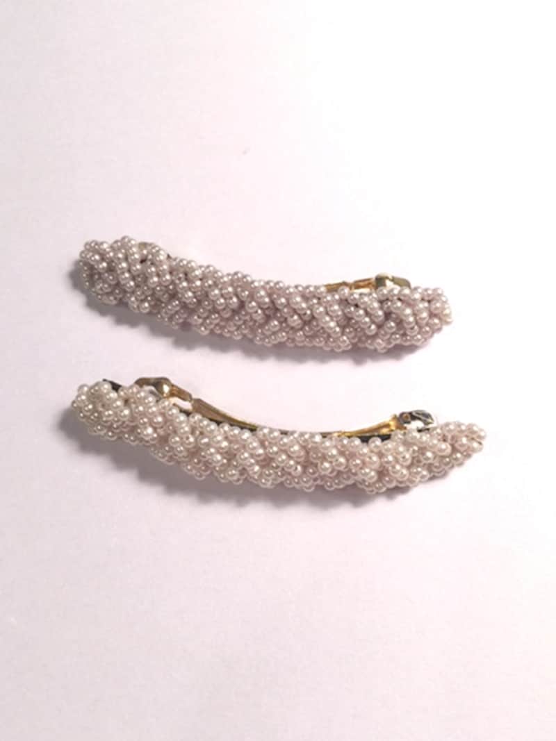 なるべく平たいバレッタがバランスよい