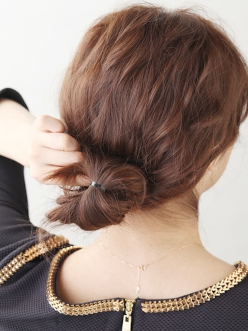 しっかりと巻き込んで崩れにくく