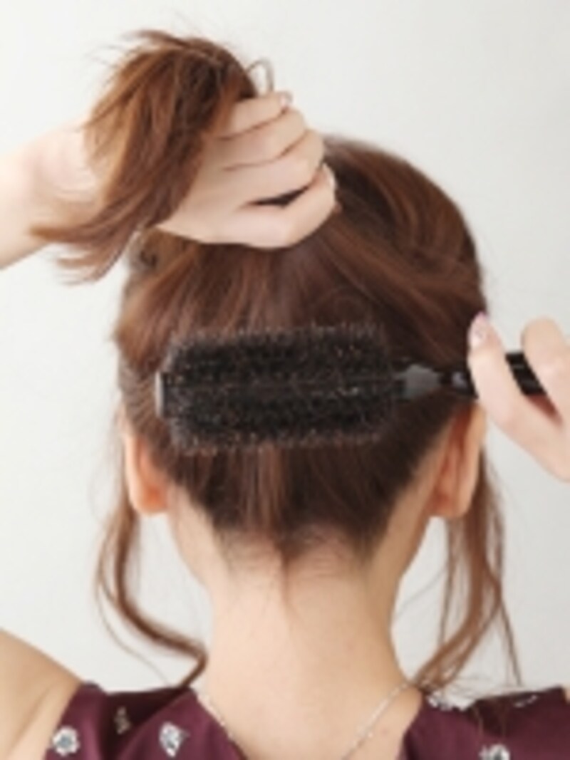 ミディアムヘア モードが香る簡単ハーフアップ 結婚式 パーティーヘアアレンジ All About