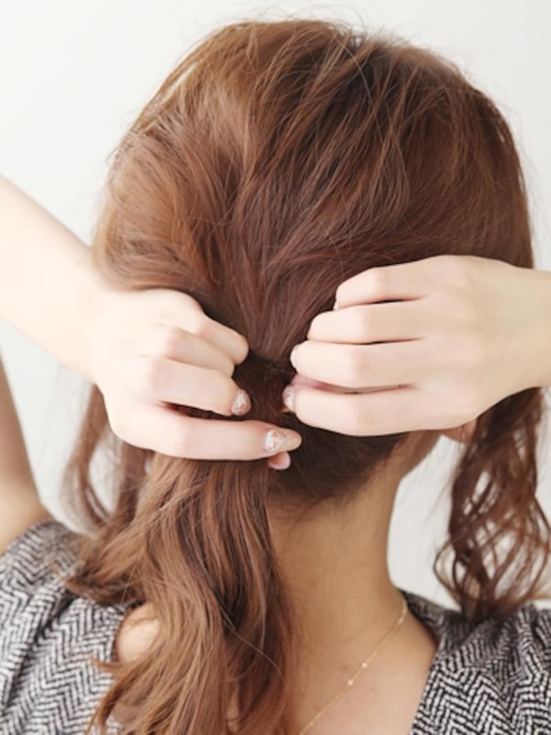 頭の部分の毛が多少もこもこしても、そのままでOK