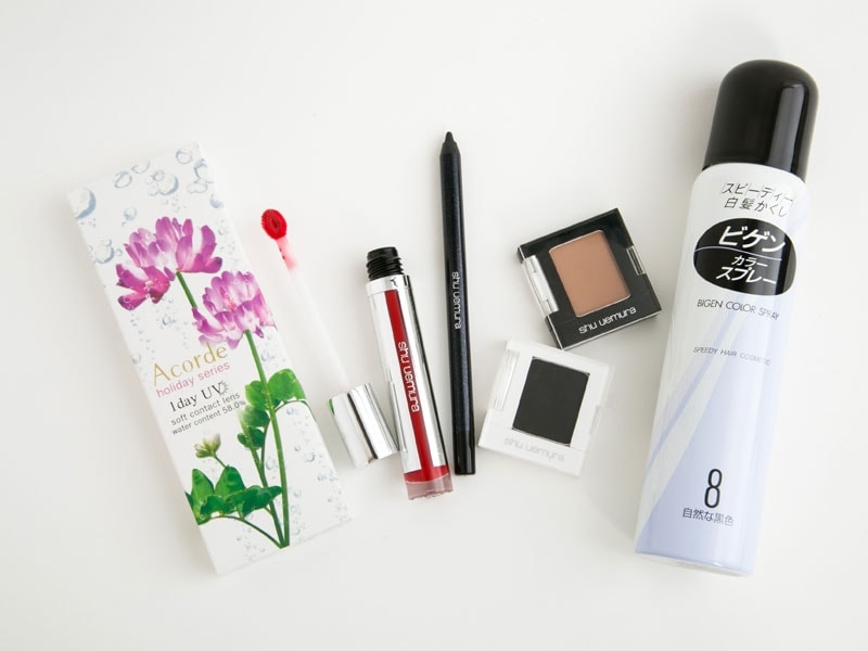 かわいいゾンビメイクで使用した化粧品