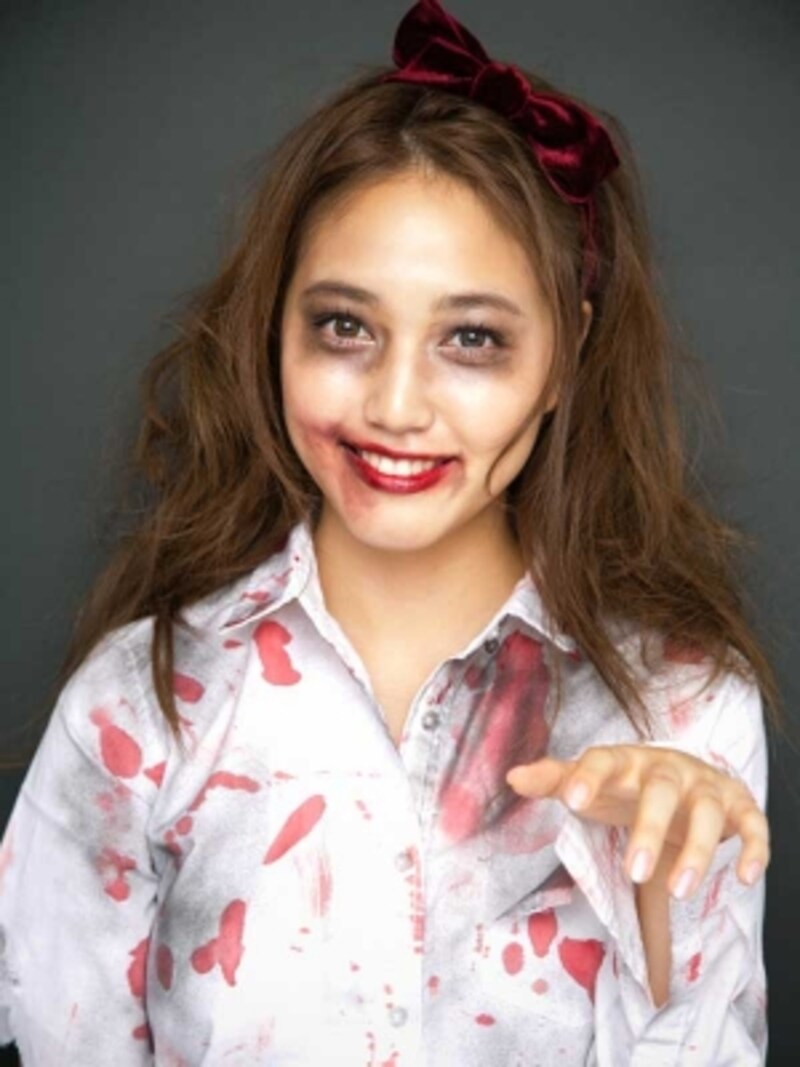 2 3 ハロウィン仮装に かわいいゾンビメイクのやり方 メイク メイクアップ All About