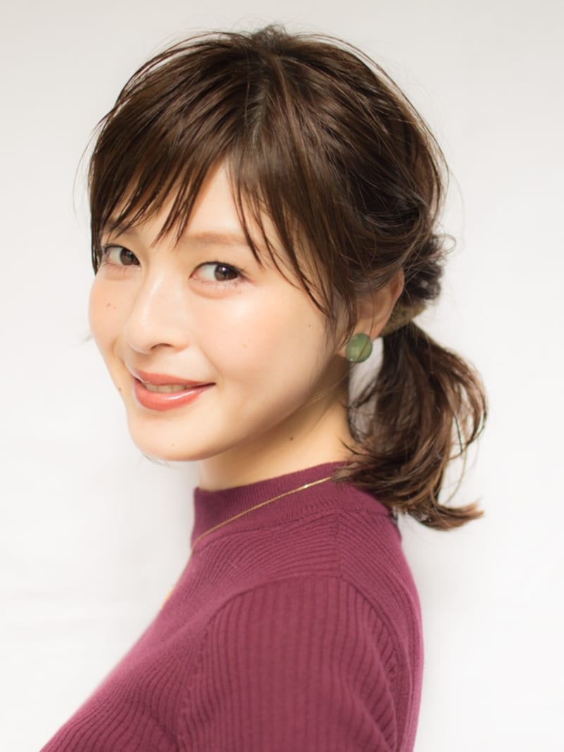 簡単こなれミディアムヘアアレンジ