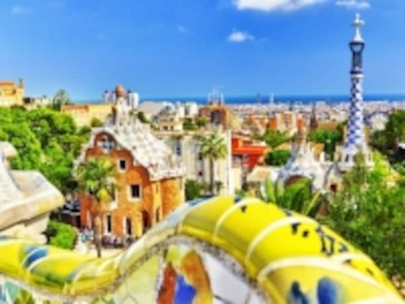 グエル公園のベンチ