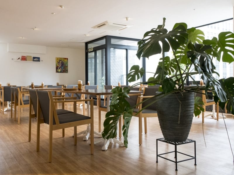 広々としていて明るい雰囲気の雪ノ下undefined横浜中華街店（2015年7月23日撮影）