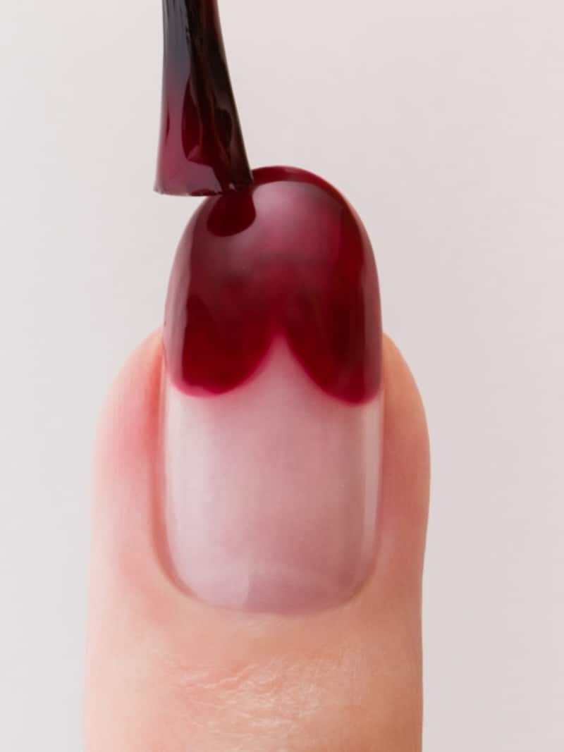 ハートが揃わなくても味が出るのでOK【ハートフレンチネイルのやり方】