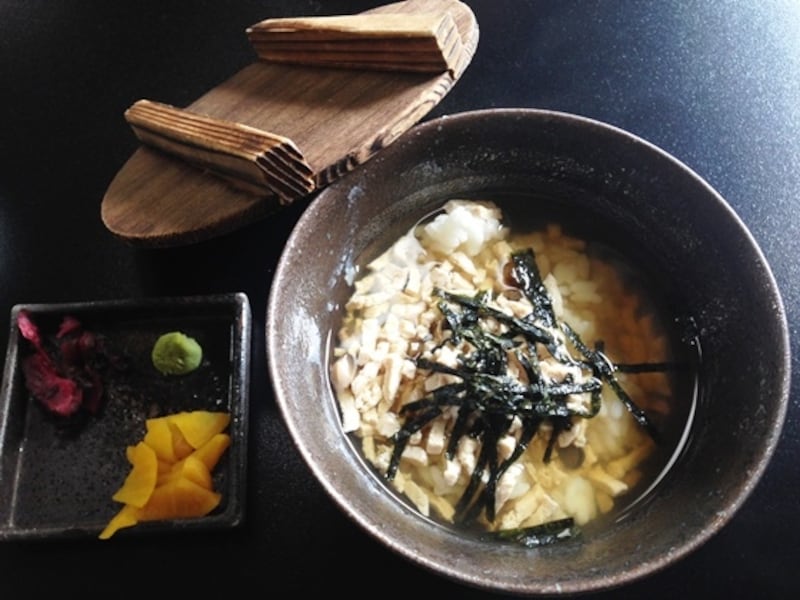 「うずみ豆富(お茶漬け)」