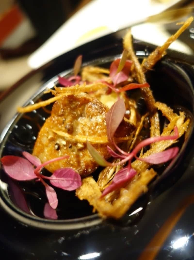 フレッシュフォアグラ 牛蒡と奈良漬け