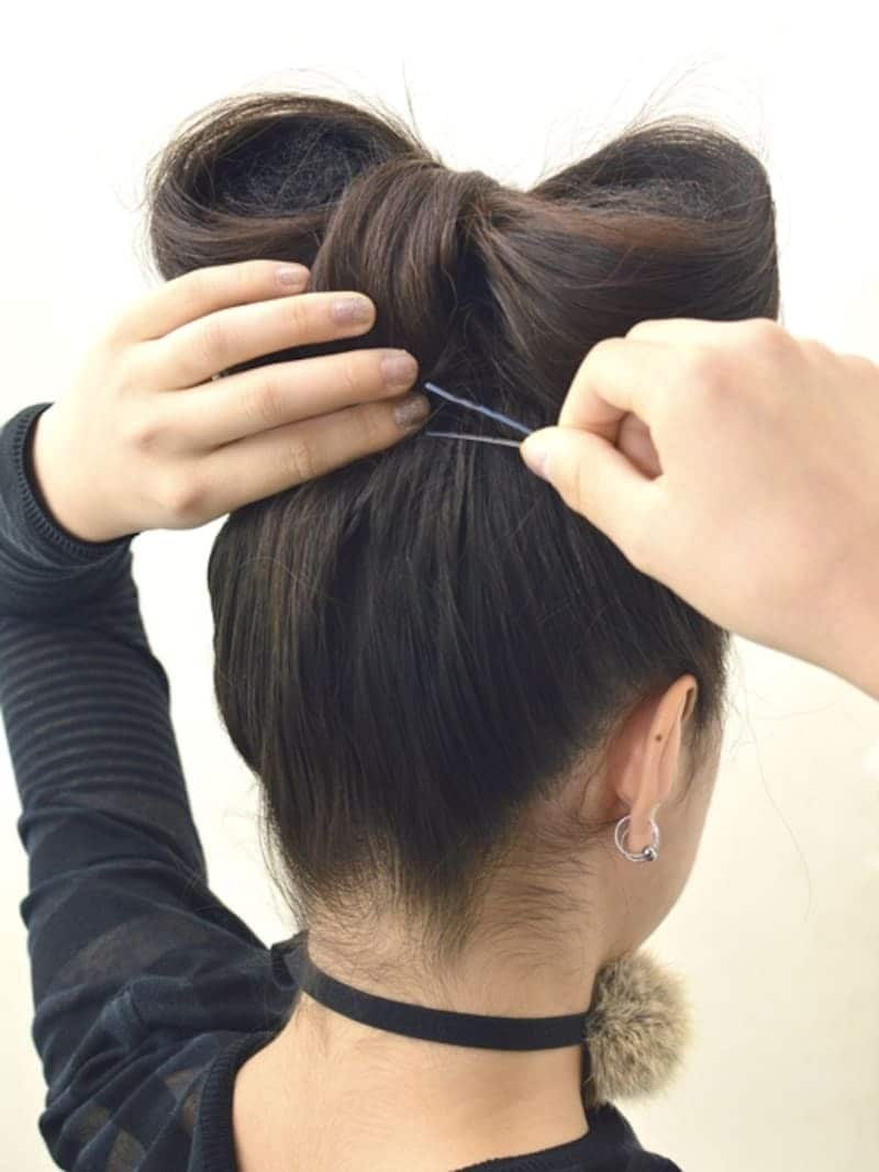 スプレーでしっかり固定しキレイなリボンに仕上げましょう!