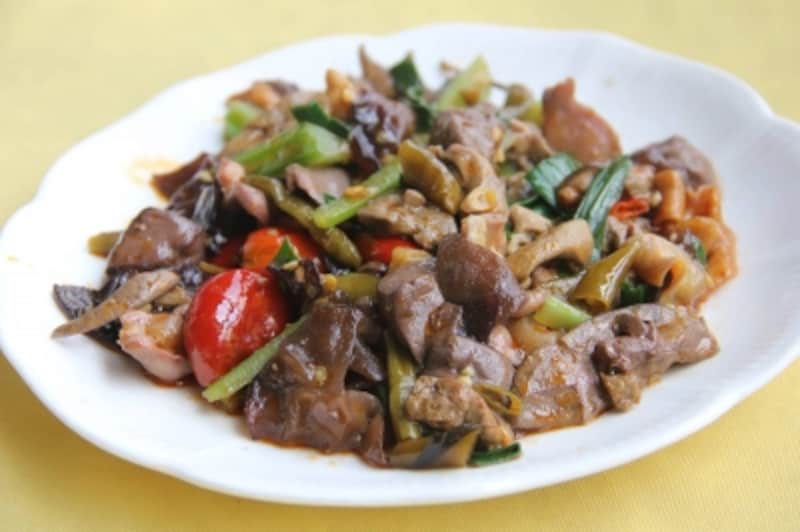 新鮮な鶏の内臓