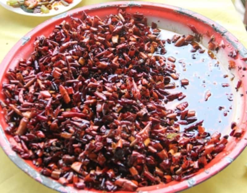 食べ終わった歌楽山辣子鶏