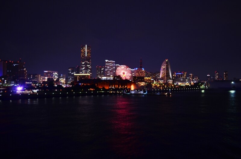 みなとみらい地区の夜景