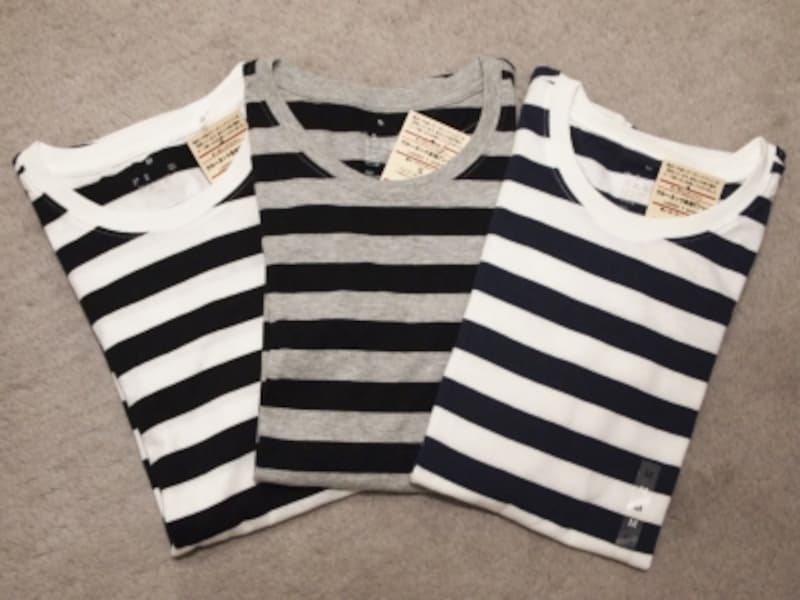 こちらは太いボーダーの方です