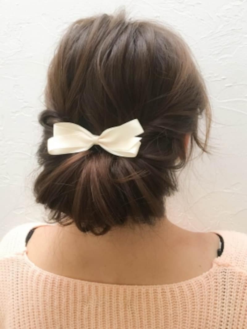 やり込んだ風 毛束をしまい込むだけの超簡単まとめ髪 ヘアアレンジ All About