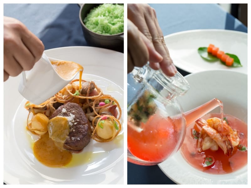 JAHNのトムヤムクンとマッサマンカレー。 まるでフレンチのようなビジュアル