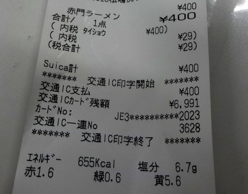 カロリーも表示されてるぞ