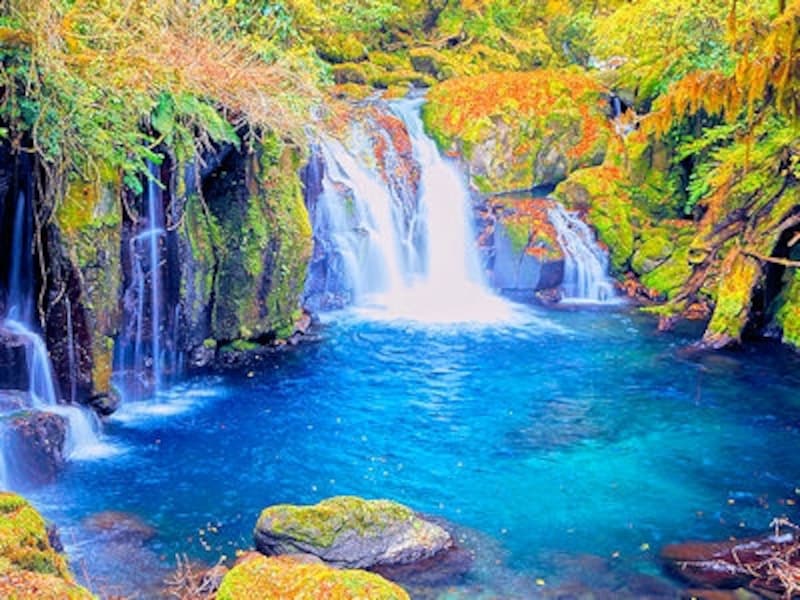 菊池渓谷「竜ヶ渕・天狗滝」の紅葉