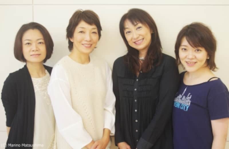 左から伽藍琳さん、山崎佳美さん、藤森裕美さん、王子菜摘子さん (C)Marino Matsushima