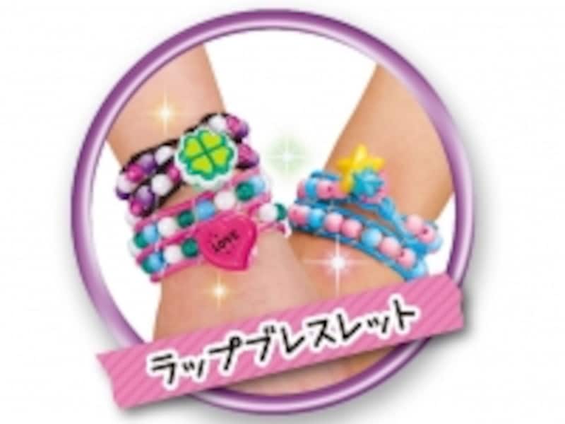 本体を組み替えると、ダブルブレスレットとシングルブレスレットの2タイプが作れます