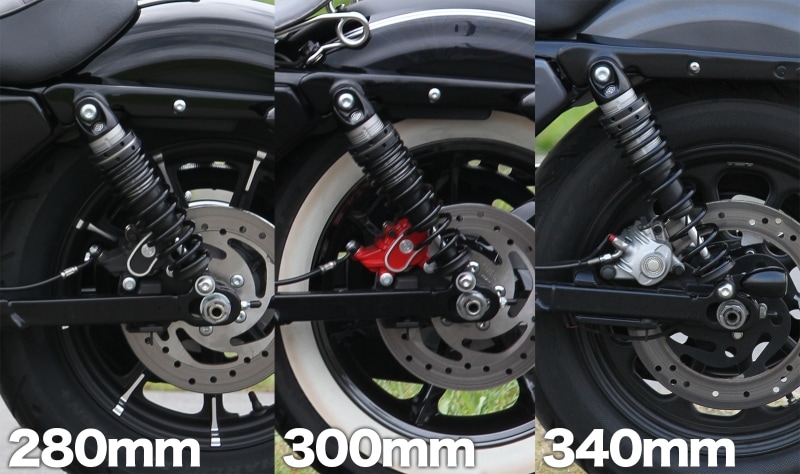 ストロークの長さが、衝撃吸収度合いになる。長ければ長いほどライディング時のダメージは少ない