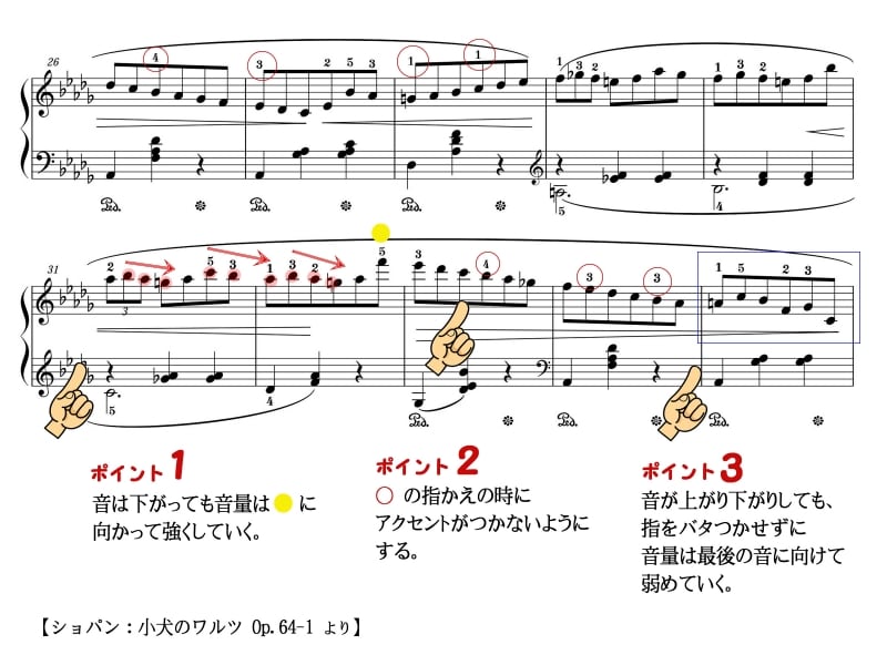 子犬のワルツの楽譜