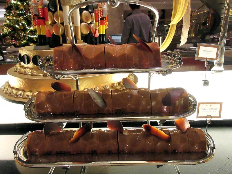 チョコレートクリスマスログ