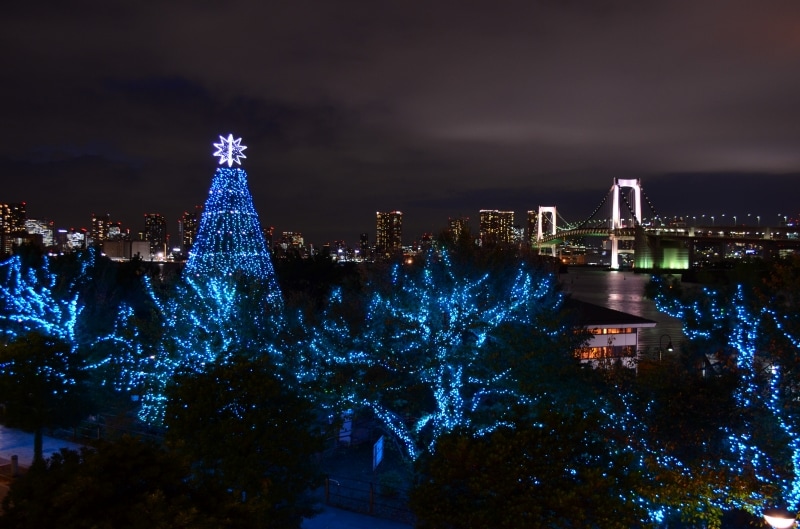 お台場海浜公園のイルミネーション
