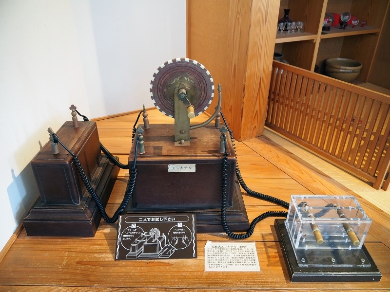 電池式エレキテル（模型）＠石川県金沢港大野からくり記念館