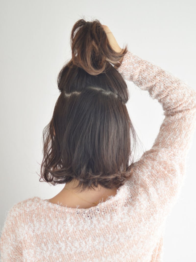 後ろもざっくりでよい