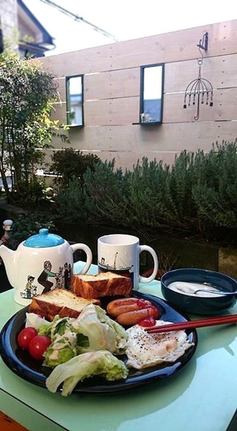朝食風景