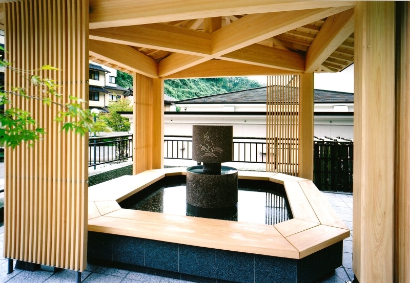 白鷺の足湯@湯涌温泉