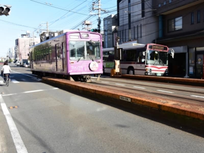 京福電車の「山ノ内駅」