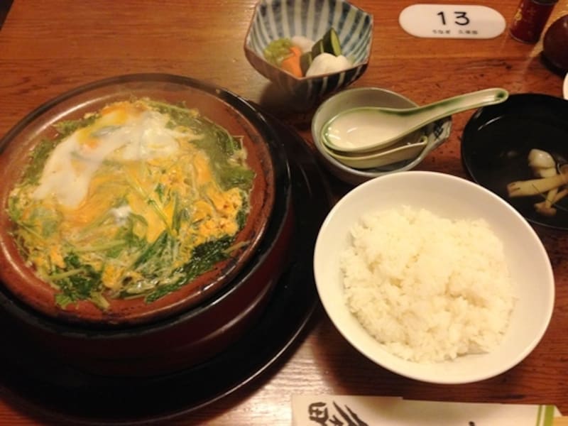 「白焼きなべ定食」