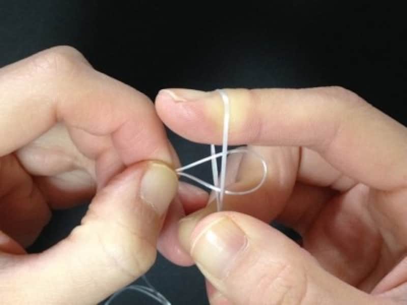 1本で輪になっている方が通しやすい