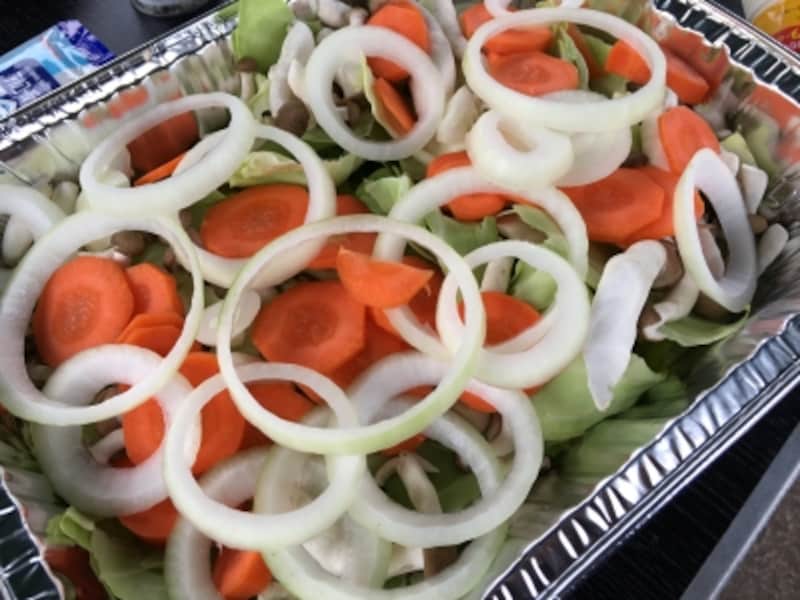 コストコバーベキューundefined鮭のちゃんちゃん焼き