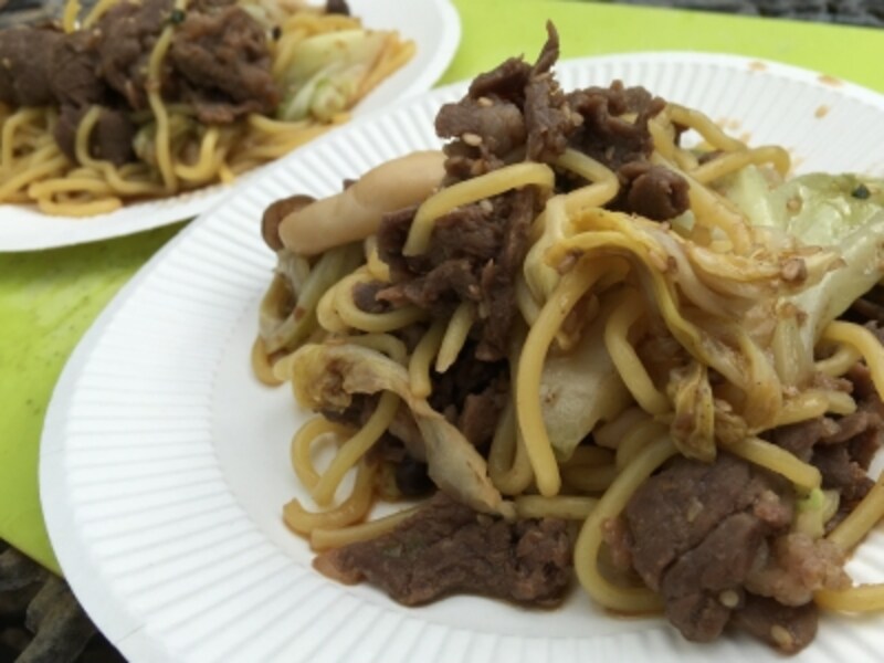 コストコバーベキューundefined焼きそばはプルコギを使って