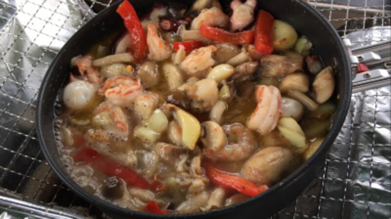 コストコバーベキューundefinedアヒージョレシピ