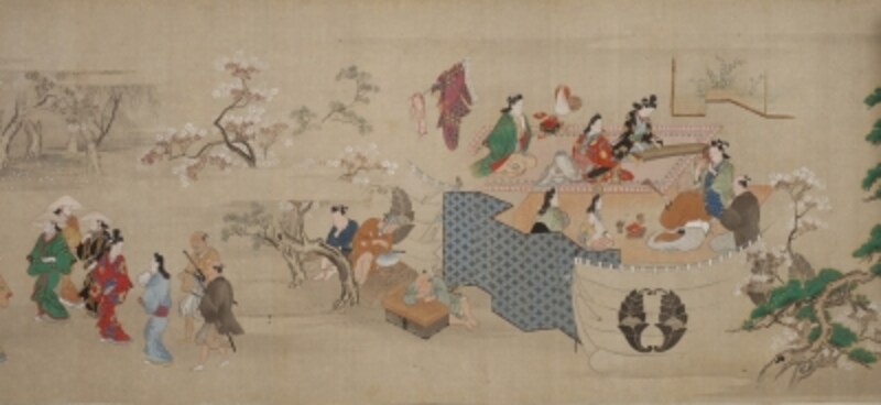 菱川師宣「江戸風俗図巻」(部分) undefined絹本一巻undefined元禄年間(1688~1704)頃undefined ?WESTON COLLECTION